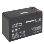 Акумулятор AGM LPM 12V - 7 Ah - Зображення 2