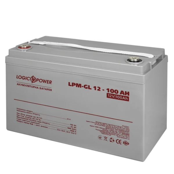 Акумулятор гелевий LPM-GL 12V - 100 Ah