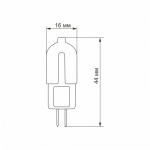 LED лампа VIDEX G4e 2W G4 4100K 12V 20шт/ящ (VL-G4e-02124) - Зображення 3