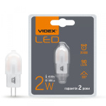 LED лампа VIDEX G4e 2W G4 4100K 220V 20шт/ящ (VL-G4e-02224)