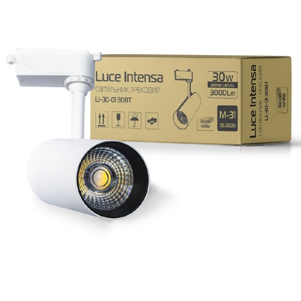 Світильник трековий Luce Intensa LI-30-01 30Вт 4200К білий