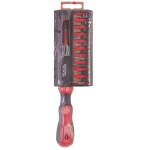 Викрутка діелектрична MASTERTOOL з насадками 25 мм 11 ел (SL4/SL5/SL6/SL7/PH1/PH2/PH3/PZ1/PZ2/T15/T20) в кейсі 40-0041 - Зображення 2