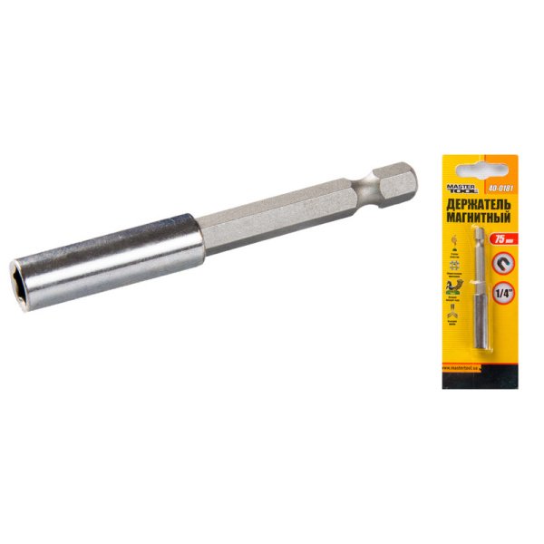 Тримач магнітний MASTERTOOL 75 мм 40-0181