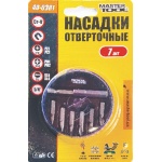 Насадки викруткові MASTERTOOL набір 7 штук з тримачем 40-0381 - Зображення 2