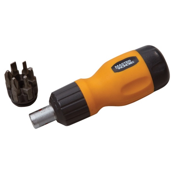 Викрутка MASTERTOOL з тріскачкою + 6 насадок мала 40-0517