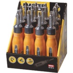Викрутка MASTERTOOL з тріскачкою + 12 насадок 40-0518 - Зображення 2