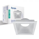 Світильник точковий Feron DL8310 MR16/G5.3/білий, квадрат поворотний (6764)