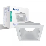 Світильник точковий Feron DL8310 MR16/G5.3/білий, квадрат поворотний (6764)