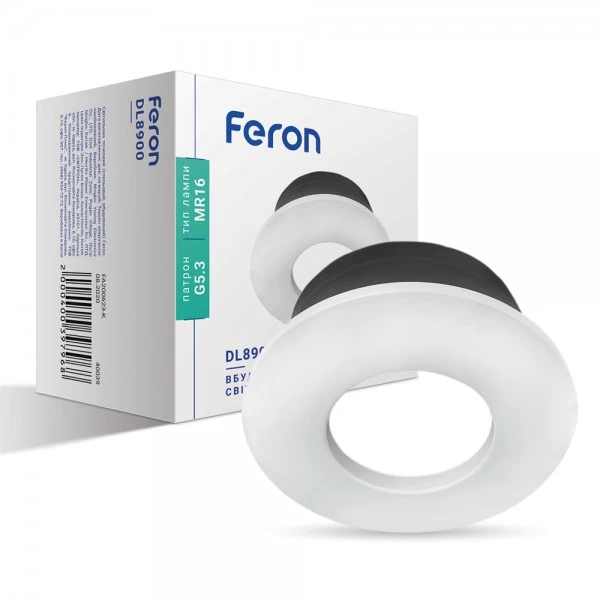 Світильник точковий Feron DL8900 MR16/G5.3/,білий, коло, IP44 (6767)