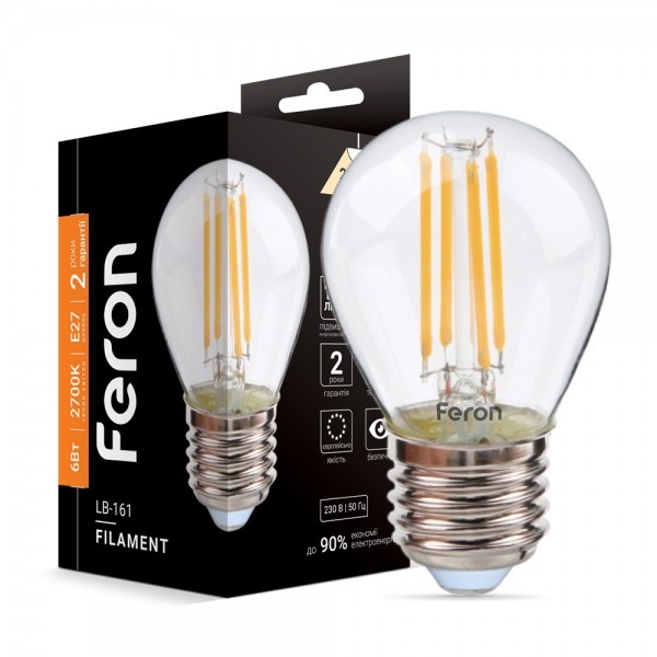 Світлодіодна лампа Feron LB-161 6W E27 2700K