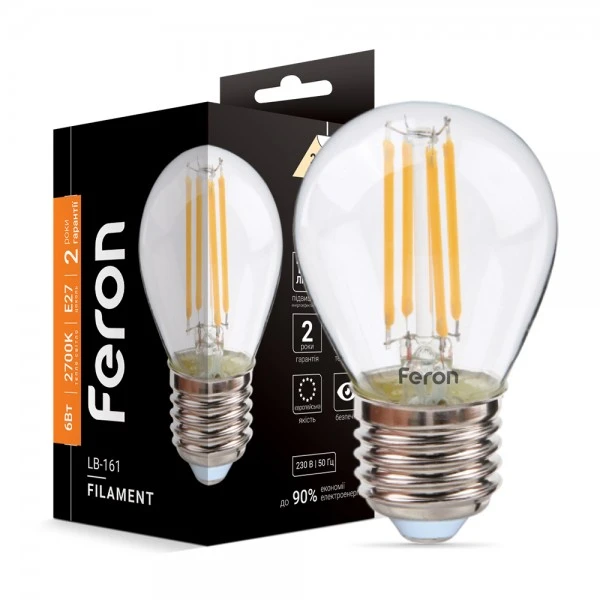 Світлодіодна лампа Feron LB-161 6W E27 2700K