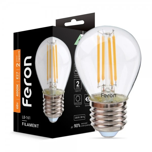 Світлодіодна лампа Feron LB-161 6W E27 4000K