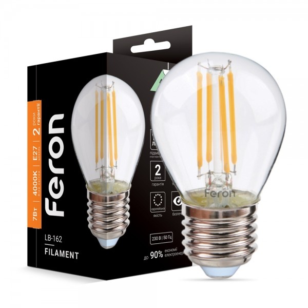 Світлодіодна лампа Feron LB-162 7W E27 4000K