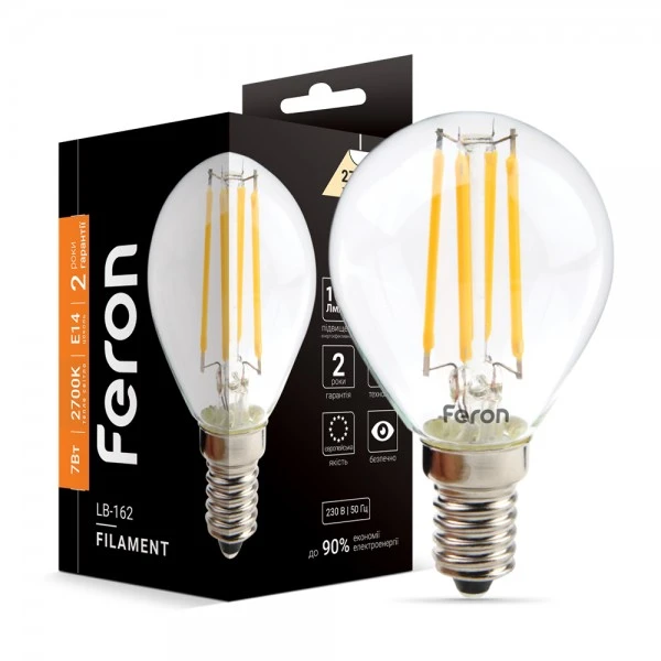 Світлодіодна лампа Feron LB-162 7W E14 2700K