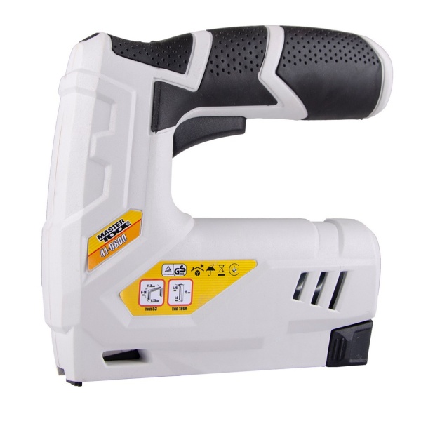 Степлер акумуляторний MASTERTOOL скоба 6-14 мм 11.3х0.7 мм гвоздь 15 мм 41-0800