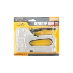 Степлер ресорний MASTERTOOL 3в1 скоба 4-14 мм 11.3х0.7 мм гвоздь 14 мм скоба 4-14 мм 10.6х0.7 мм корпус метал 41-0909 - Зображення 4