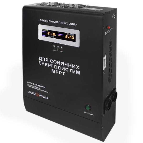 Сонячний інвертор (ДБЖ) LogicPower LPY-C-PSW-5000VA (3500W) MPPT48V