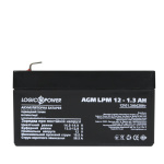 Акумулятор AGM LPM 12V - 1.3 Ah - Зображення 3
