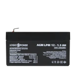 Акумулятор AGM LPM 12V - 1.3 Ah - Зображення 3