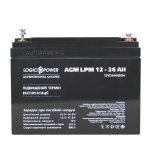 Акумулятор AGM LPM 12V - 26 Ah - Зображення 3