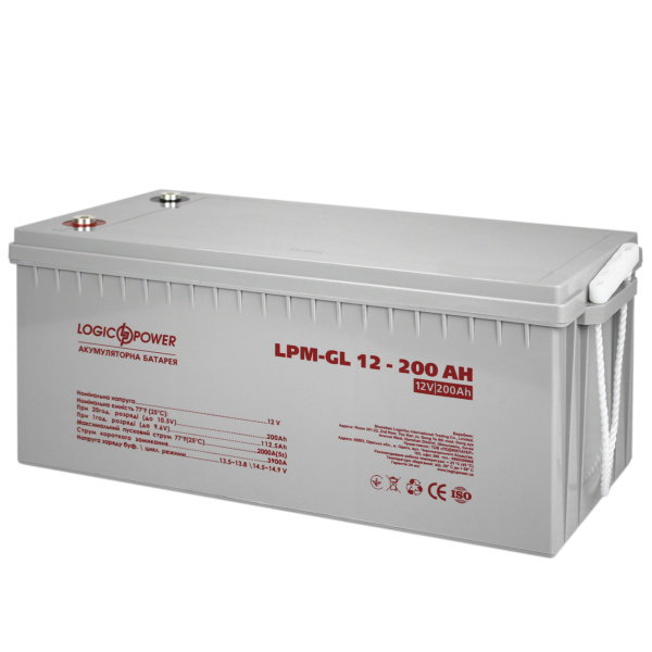 Акумулятор гелевий LPM-GL 12V - 200 Ah