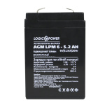 Акумулятор AGM LPM 6V - 5.2 Ah - Зображення 3