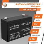 Акумулятор AGM LPM 6V - 12 Ah - Зображення 2