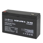 Акумулятор AGM LPM 6V - 14 Ah