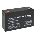 Акумулятор AGM LPM 6V - 14 Ah - Зображення 2