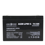 Акумулятор AGM LPM 6V - 14 Ah - Зображення 3