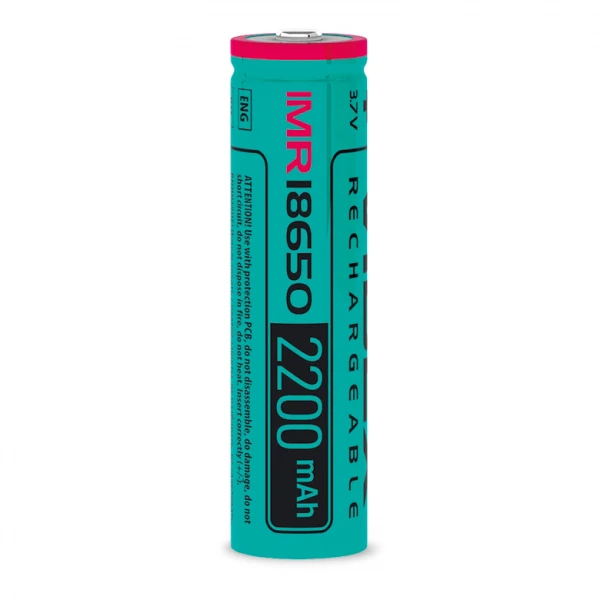 Акумулятор Videx 18650 (високострумовий) 20A 2200mAh bulk/1pc 50/600 (IMR18650/2200/1BLK)