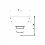 LED лампа VIDEX MR16e 3W GU5.3 4100K 220V 20шт/ящ (VL-MR16e-03534) - Зображення 3