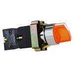XB2-BK2565 Кнопка жовта поворотна 2-поз. з підсвічуванням - Зображення 4