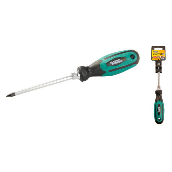 Викрутка хрестова MASTERTOOL РН1х100 мм посилена 45-8110