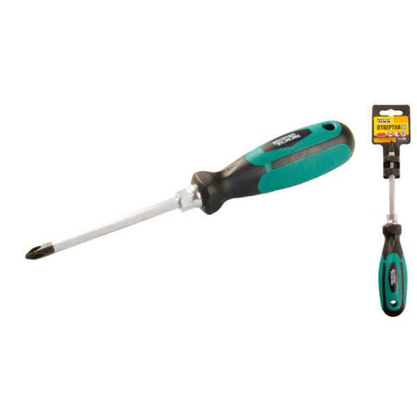 Викрутка хрестова MASTERTOOL РН2х100 мм посилена 45-8210