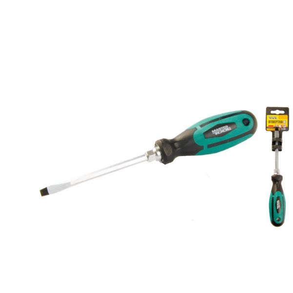 Викрутка плоска MASTERTOOL SL5х100 мм посилена 45-8510