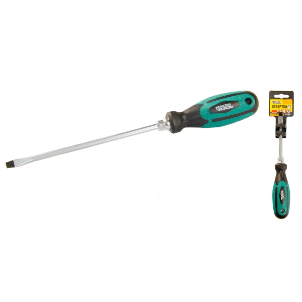 Викрутка плоска MASTERTOOL SL5х150 мм посилена 45-8515
