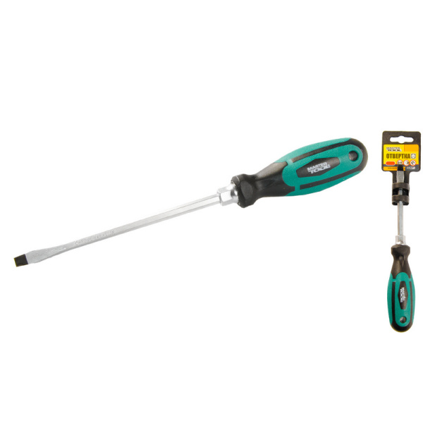 Викрутка плоска MASTERTOOL SL6х150 мм посилена 45-8615
