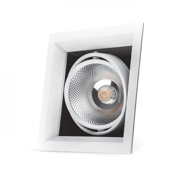 Світлодіодний світильник Feron AL211 COB 30W 2600LM 4000K IP20 біла рамка (6016)