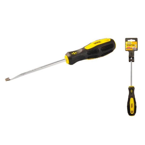 Викрутка плоска MASTERTOOL SL6х125 мм 48-5612