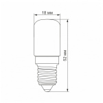 LED лампа VIDEX ST25e 3W E14 4100K 220V 20шт/ящ (VL-ST25e-03144) - Зображення 3
