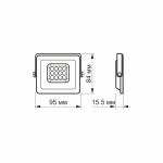 LED прожектор VIDEX F2e 10W 5000K - Зображення 6