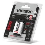 Акумулятори Videx 6HR61 300mAh blister/1pc 12/96 (6HR61/300/1DB)