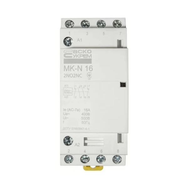 Модульний контактор MK-N 4P 16A 2NO2NC 220V