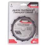 Диск пильний GRANITE для дерева ланцюговий 125х22.2х14Т 13000 об/хв 5-12-514 - Зображення 2