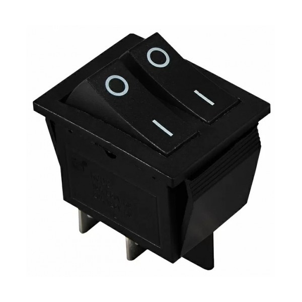 KCD2-2101 B/B Перемикач 2 кл. чорний