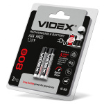 Акумулятори Videx HR03/AAA 800mAh double blister/2pcs 20/200 (HR03/800/2DB)