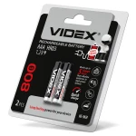 Акумулятори Videx HR03/AAA 800mAh double blister/2pcs 20/200 (HR03/800/2DB)