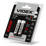Акумулятори Videx HR6/AA 1000mAh double blister/2pcs 20/200 (HR6/1000/2DB)