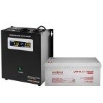 Комплект резервного живлення для котла і теплої підлоги LP (LogicPower) ДБЖ + гелева батарея (UPS W1000VA + АКБ GL 2700W)